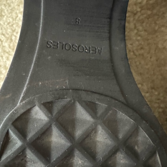 AEROSOLES Black Suede Loafers with Tassel Detail size 8 - Picture 11 of 14